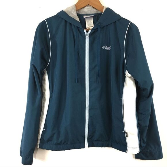 Reebok Jacket Size Large Windbreaker‎ Hooded Lined Comfort Pockets - Picture 1 of 7